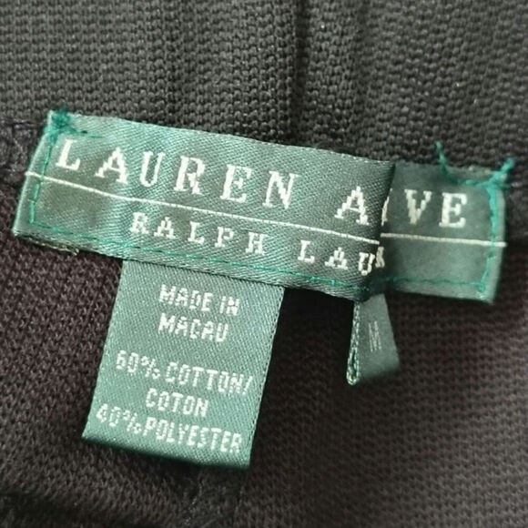 Lauren Ralph Lauren Active Ankle Zip Pant Black Womens Size Medium - Picture 4 of 5